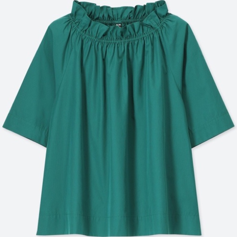 UNIQLO Green 100% Cotton Blouse